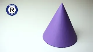 HOW TO MAKE A PAPER CONE? RIGHT CIRCULAR CONE. GEOMETRY. | #RAIDOTV