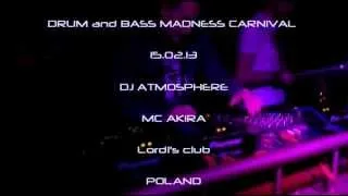 Dj Atmosphere Mc Akira  klub Lordi's Łódz Poland 15.02.2013 HD gibrecords