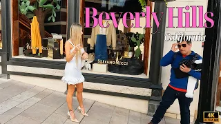 Beverly Hills People Watching and Luxury Car Spotting 🌴 Los Angeles California 4k 🌴