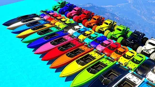 GTA V Epic New Stunt Race For Racing Challenge By Trevor And Sharks #104