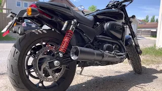 2018 Harley Davidson Street Rod 750 with Vance and Hines Muffler