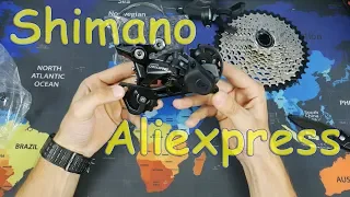 ВЕЛОCHINA №3 - Shimano с Aliexpress: кассета G500-10,переключатель DEORE M6000 SGS, цепь HG54...