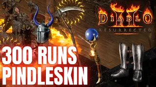 INSANE DROP HIGHLIGHTS - 300 PINDLESKIN RUNS - ZERKBERK - DIABLO 2 RESURRECTED