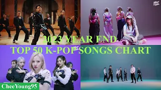 [2023 Year End] - Top 50 K Pop Songs Chart | CheeYoung95