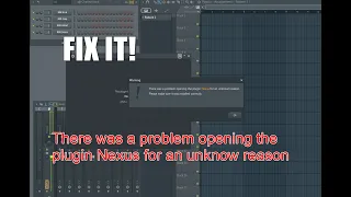 FIXSOLUTION There was a problem opening the plugin Nexus for an unknown reason SOLUCION