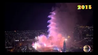 Новый год в Дубай (HD). Фейерверк. Dubai fireworks New Years.