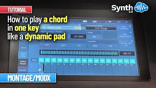 YAMAHA MONTAGE / MODX TUTORIAL: HOW TO PLAY A CHORD IN ONE KEY LIKE A DYNAMIC PAD