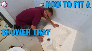How to fit a shower tray | Tutorial | Video Guide | DIY | Bathroom Hacks
