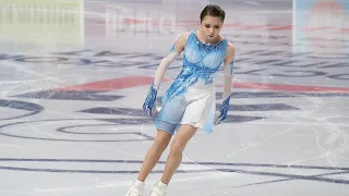 Kamila Valieva - Russian Nationals 2021 - SP warmup / Валиева - ЧР 2021 - разминка КП 25-12-2020