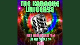 Don't Stand so Close to Me (Karaoke Version) (In the Style of Police)