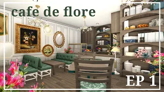 Building a Café de Flore in BLOXBURG // New Town Series // EP 1