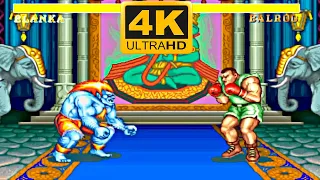 Street Fighter II - BLANKA (Arcade / Super Golden) 4K HDR 60 FPS