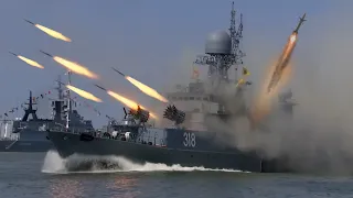 BRUTAL FIRE ‼️ Russian Navy Power 2023 Destroyed Target With New Missile