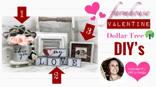 Dollar Tree Valentine DIY's 2021 | Farmhouse Valentine DIY's | High End Dollar Tree DIY's