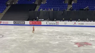 Kamila Valieva, short program, 2021 Skate Canada International.