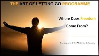 Where Does Freedom Come from and How to Experience it Consistently? (Art of Letting Go LIVE Session)