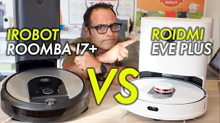 Roidmi Eve Plus contro iRobot Roomba i7+ Costa la metà ed è migliore