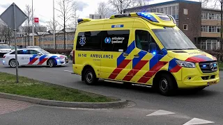 Ambulance passeert ongeval op weg naar Isala Zwolle | Beelden ongeval op Ceintuurbaan Zwolle