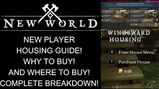 New World, New Player Housing Guide! Where to Buy, Why It is Important! Complete Breakdown!