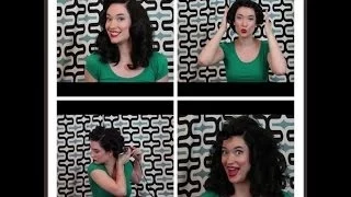 50s Hair Tutorial Pin Up Vintage Marilyn Bacall Garland How To The Rachel Dixon Retro Rockabilly