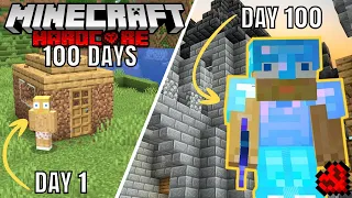 I SURVIVED 100 DAYS IN MINECRAFT BUT IT'S HARDCORE