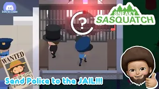 Sneaky Sasquatch Fun - Send Police Into the JAIL!!! | Dinsun Video