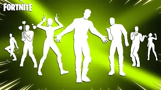 Top 50 Legendary Fortnite Dances With Best Music! (Dancery, Challenge, Snapshot Swagger, Ambitious)