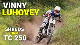 Vinny Luhovey SHREDS on a 250 2-stroke | Husqvarna TC 250