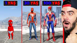 DÜNYANIN EN GÜÇLÜ PRO SPIDERMANI OLDUM 100 YAŞINDA - GTA 5 MODS