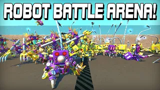 I Built a Clash Royale Style Robot Battle Arena in Scrap Mechanic!