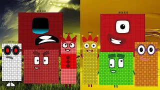 Looking Uncannyblocks Band Thousands (100,000-1,000,000) VS Normal Official | Infinity Cool Sounds!
