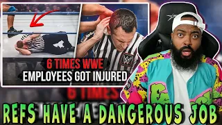 ROSS REACTS TO 6 TIMES WWE EMPLOYEES GOT INJURED RING ANNOUNCERS REFEREES CAMERAMEN