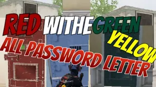ALL PASSWORD LETTER in Pubg Mobile (Metro Royale)