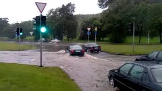 Potvynis Vilniuje Gelezinio Vilko.