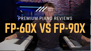 🎹Roland FP-60X vs FP-90X Digital Piano Comparison & Demo - Top End of the FP-X Series﻿🎹