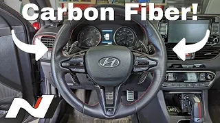 Installing Carbon Fiber Paddle Shifters on my Elantra GT N Line! | Faserschmiede Hyundai I30N