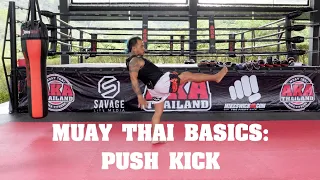 Muay Thai Basics: Push Kick - AKA Techniques