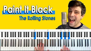 How To Play “Paint It Black” by The Rolling Stones [Piano Tutorial/Chords Accompaniment]