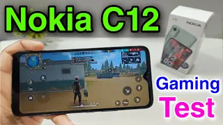 Nokia C12 Gaming Test || Nokia C12 Free Fire Test , Graphics Test , Hang, Lag , Heating Test