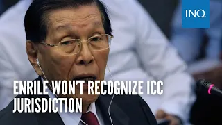 Enrile won’t recognize ICC jurisdiction, wants drug war probers arrested if they come to PH