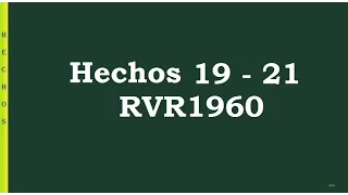 La Biblia en un año/Hechos 19-21 (Audio, Letra) Día 109