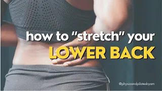Stretching your lower back - How to ease off tightness in your QL muscle