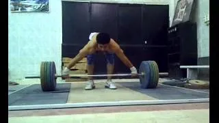 Mohamed Ehab 130kg Power Snatch + 151 Block Snatch