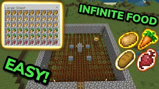 SIMPLE 1.20 FULLY AUTOMATIC CROP FARM TUTORIAL in Minecraft Bedrock (MCPE/Xbox/PS4/Switch/Windows10)