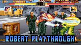 Art of Fighting - Robert Playthrough [Arcade/Neo-Geo] [1CC] [Longplay/Gameplay][HD/60fps] 龍虎の拳