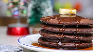 The Fluffiest Pancakes You Will Ever Eat! Easy Chocolate Pancake Recipe.