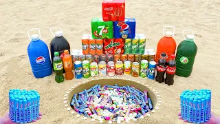 Mentos VS Coca Cola, Fanta, Pepsi, 7Up, Mirinda, Sprite in Big Underground!