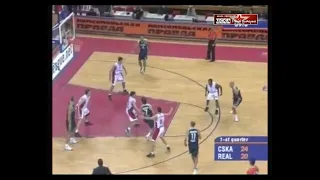 2001 CSKA (Moscow) - Real (Madrid) 77-92 Men Basketball Euroleague, 2nd group stage, full match