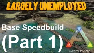 ARK Survival Evolved [Modded] - Hidden Lake Base - Speedbuild Part 1: The Basics!