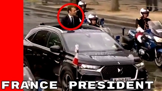 DS 7 Crossback Presidential with France President Emmanuel Macron